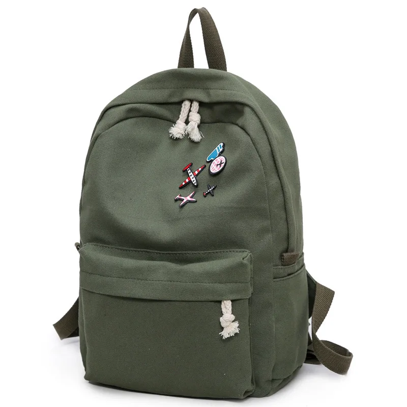 

Canvas backpacks 2019 student fashion large female travel backpack for school supplies girls casual fabric shoulder bag Y213