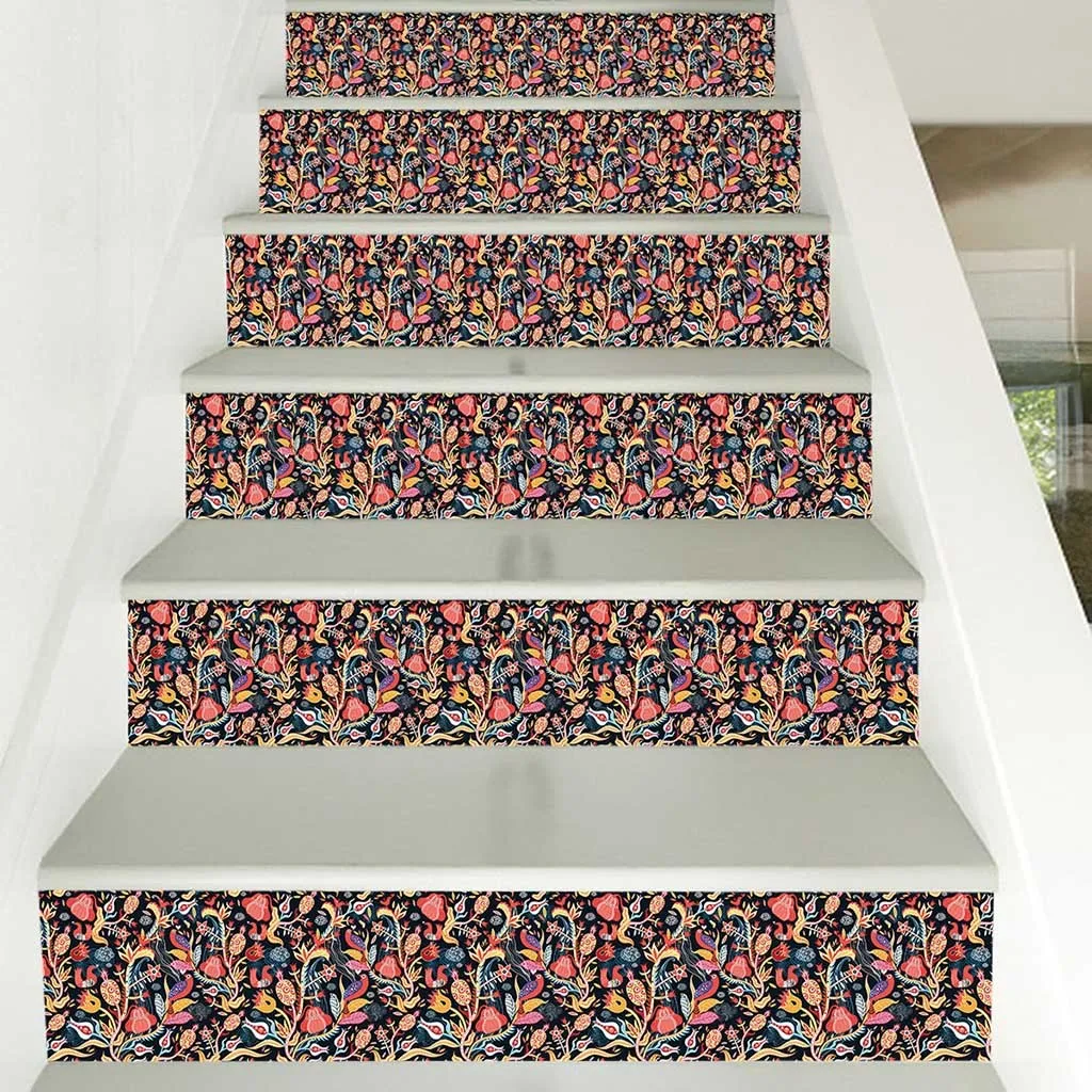 

Stair Decor Stickers Vinyl Decals For Stairs Staircase Self Adhesive Renovation Decal Ladder Mural wall decor adesivo de parede