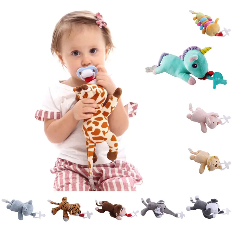 Baby Boy Girl Dummy Pacifier Chain Clip Plush Animal Toys Soother Nipples Holder (not include Pacifier) Baby Boy Girl Dummy Pacifier Chain Clip Plush Animal Toys Soother Nipples Holder (not include Pacifier)