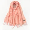 2022 luxury brand summer thin scarves for women shawls and wraps fashion solid female hijab stole pashmina cashmere foulard ► Photo 1/6