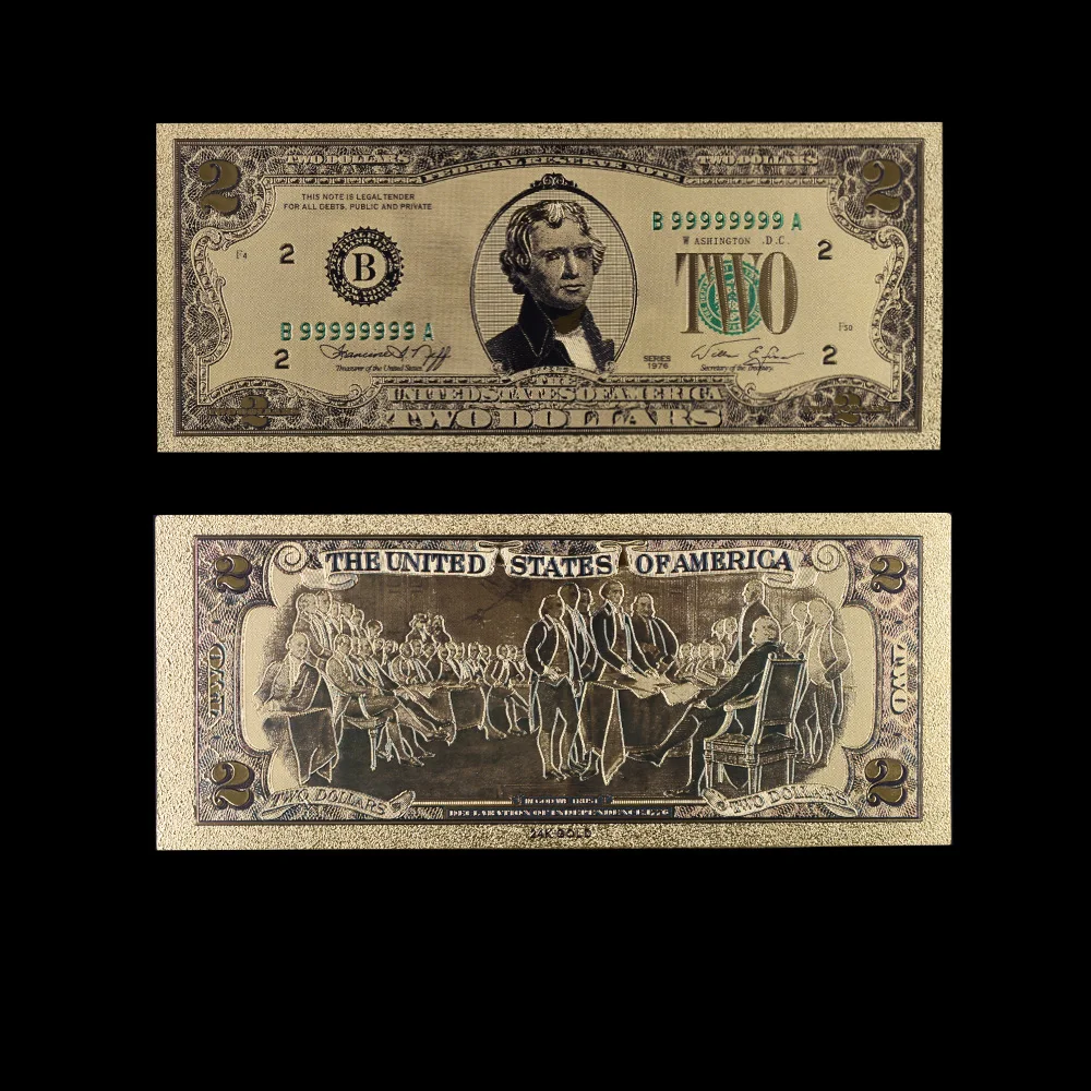 Банкноты 100 долларов купюр антикварная монета 24 к позолоченные долларов Америка Античный Декор высокого качества дома деко - Цвет: style 2