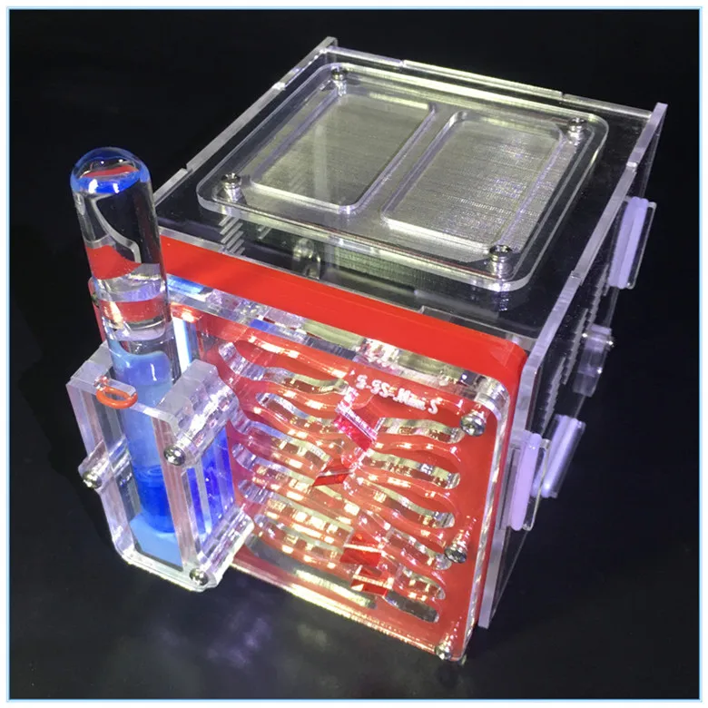 Мини муравьиный город A1 клетка для насекомых ферма гнездо с кормом корзина акриловый дисплей коробка муравьиная мастерская Студенческая научная игрушка СВЕРЧКИ клетки - Цвет: hot pink