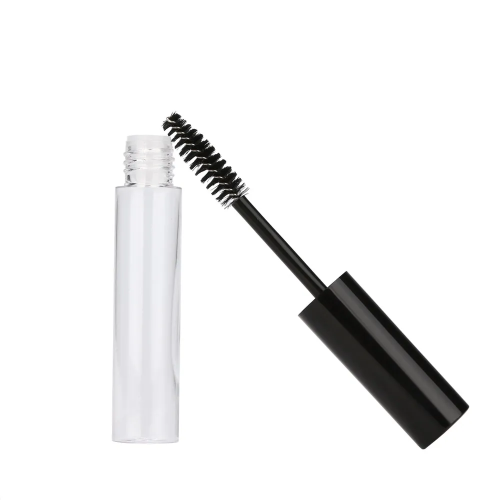 

10ml Pop Empty Bottle Black Eyelash Tube Mascara Cream Vial/Container Fashionable with Silver Lid Refillable Bottles s