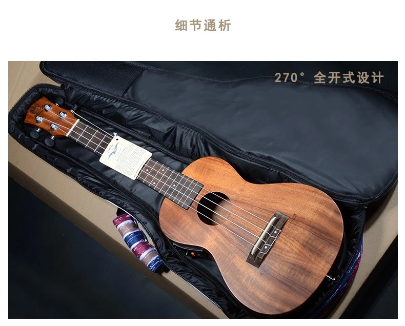 23 24 inches Personalized Guitar Ukulele Backpack Bags Small Case Acoustic Concert Lanikai Luna Mahalo Ukues Soft Cover