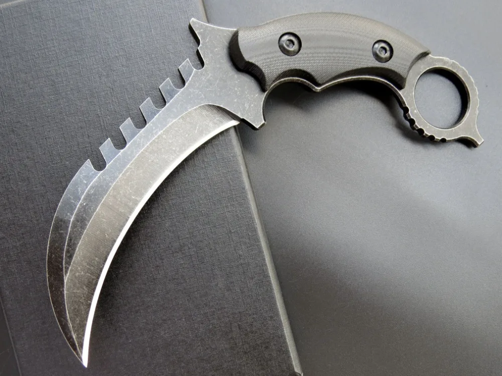 Eafengrow C1696 охотничий нож Karambit, инструменты для выживания, нож с фиксированным лезвием CS GO, тактический боевой походный ручной инструмент