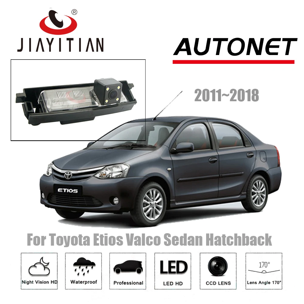 

JIAYITIAN rearview camera For Toyota Etios Valco Sedan Hatchback 2010~2018/Reverse Camera/CCD/Night Vision/license plate Camera