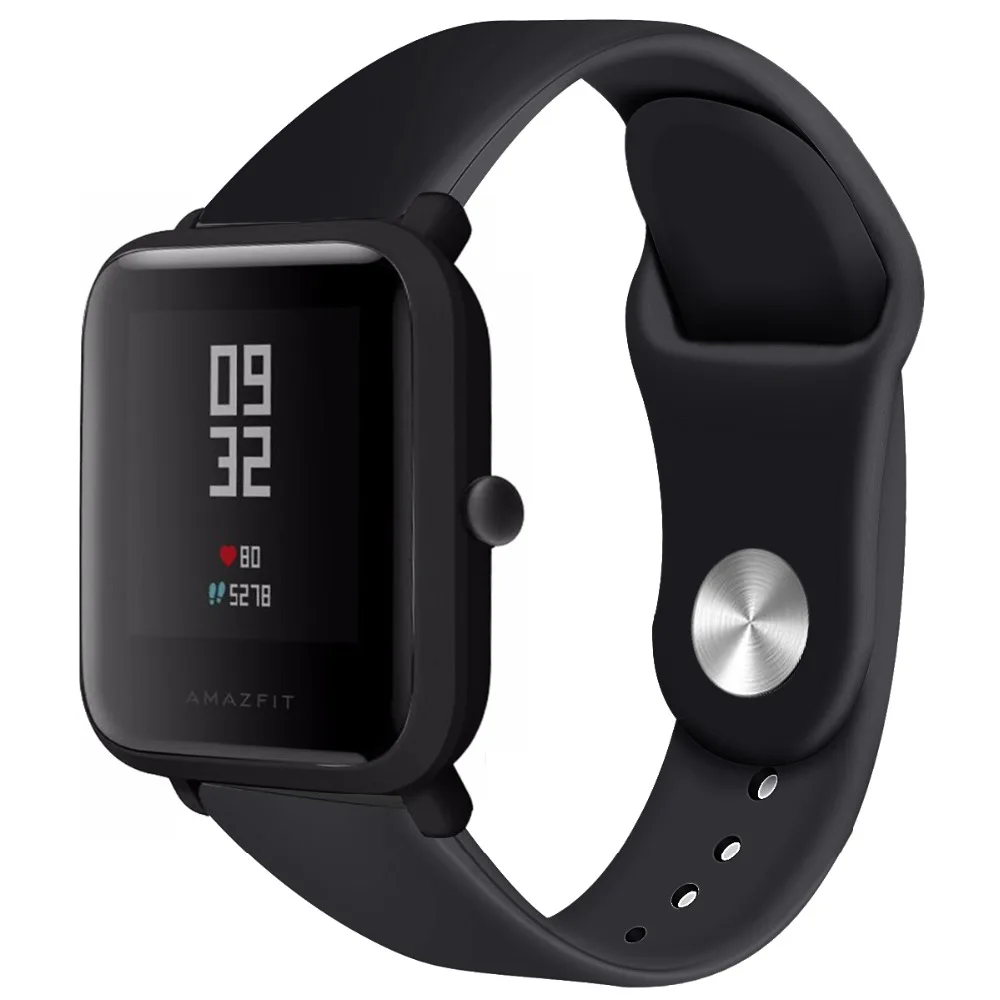 Силиконовый ремешок для Xiaomi Huami Amazfit Bip BIT PACE Lite Youth Smart Watch Band для Huami Amazfit Youth Bracelet ремешок