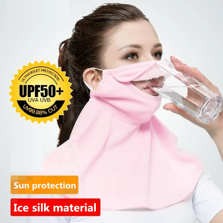 UV Sun Protection Mouth Face Mask Face Neck UV Protection Facial Mask