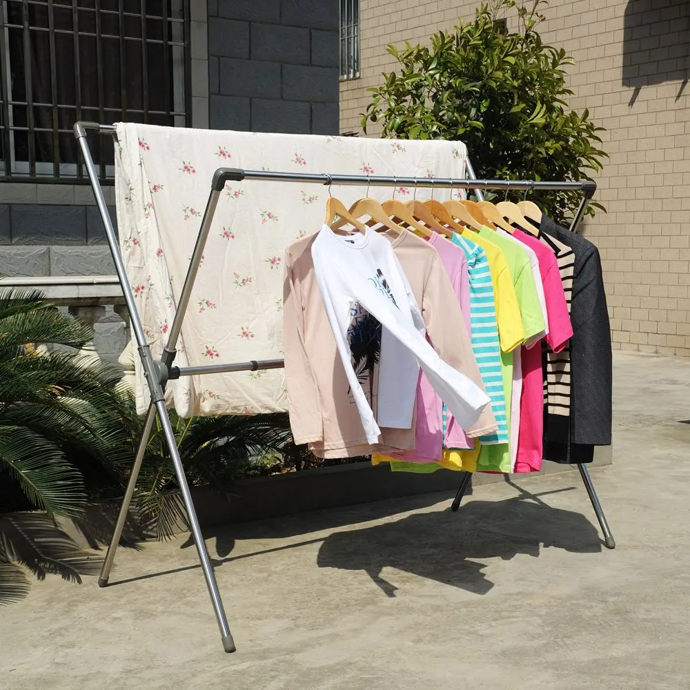 Laundry X shape Fold Clothes Quilt Hanging Drying Rack Portable Adjust Dryer Hanger Airer Stand Rack For Indoor Outdoor Dqj007 Drying Racks AliExpress