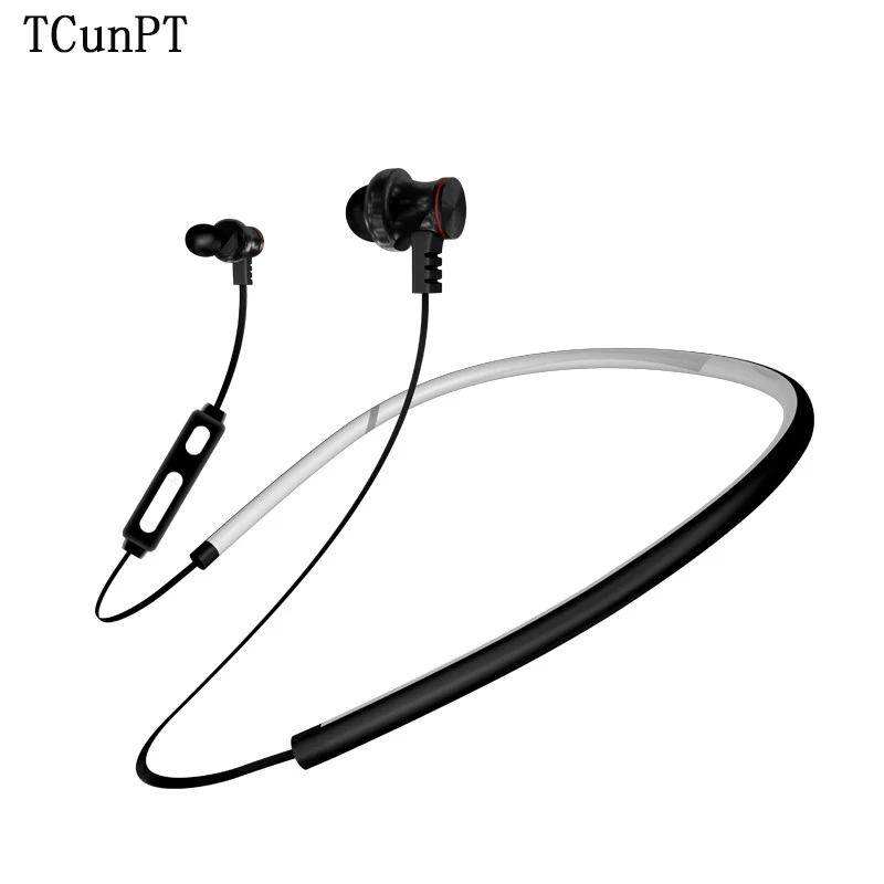 

TCunPT Magnetic Wireless Earbuds Bluetooth Sport Stereo Headphones Sweatproof Earphones Super Sound Headset for xiaomi iphone