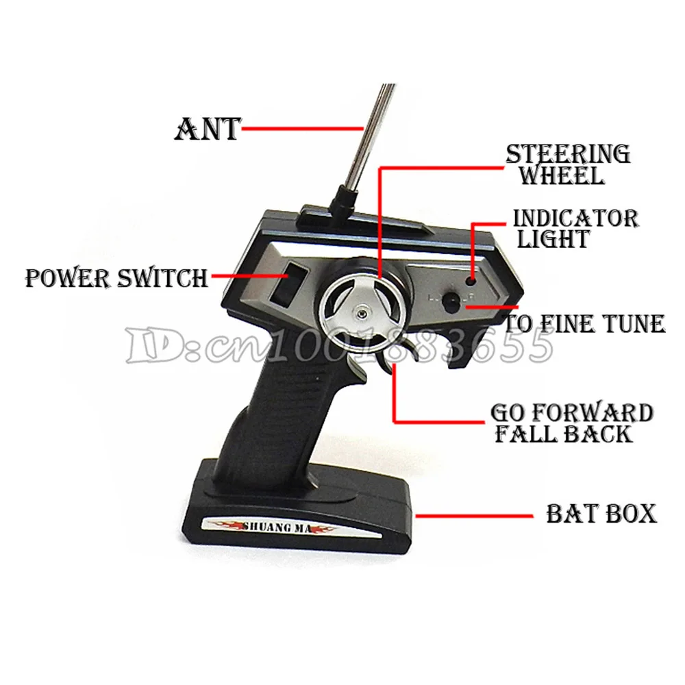 RC قارب مزدوج الحصان DH 7009 قارب المتغير بسرعة/قارب سباق عالي السرعة 35 سنتيمتر أفضل هدية DH7009 مع الأصلي مربع