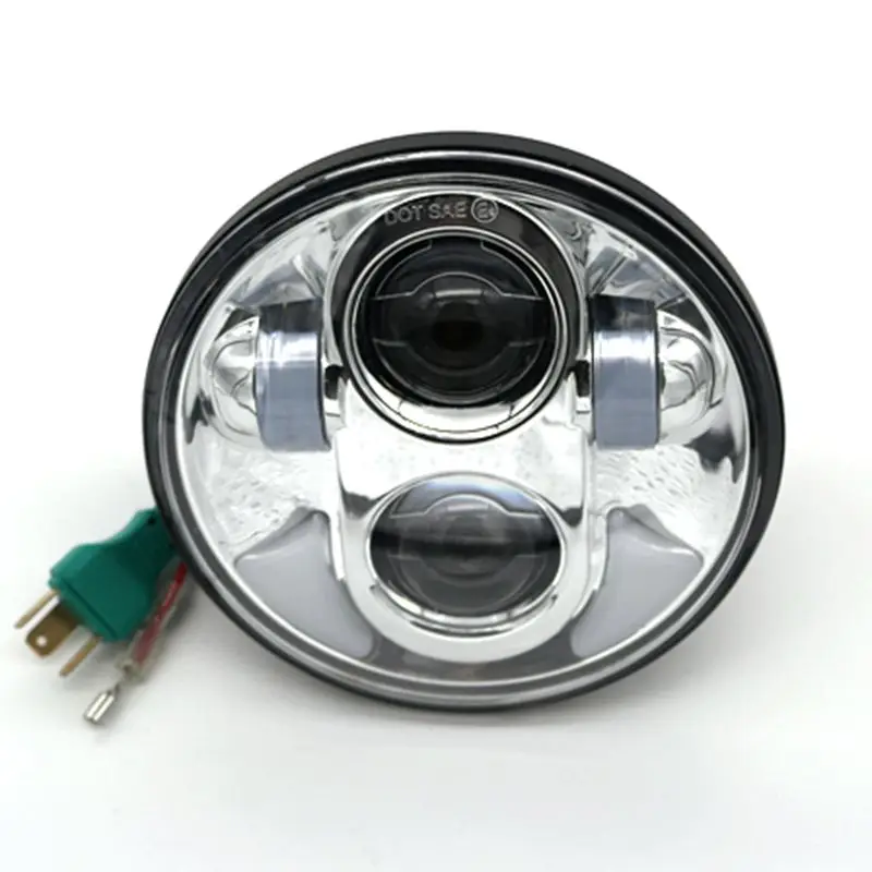 

5.75" Inch LED Projector High Low Beam Headlight for Harley Softail Dyna Sportster