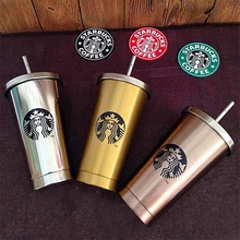 2016 neueste Edelstahl 304 Doppelschicht Saugnapf Auto tasse 16 UNZE Senden mit einem Geschenk Edelstahl Stroh Freies verschiffen