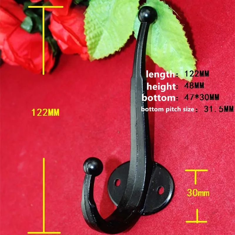 Wholesale Black Door Hanger Hooks Bathroom Wall Hanger Hats Bag