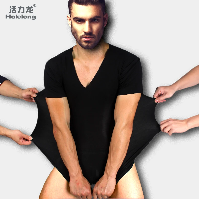 

Free-shipping Holelong men's sport fit T-shirt sexy gay men gym shirt Ventilation Figure Bottoming vest HCD007001