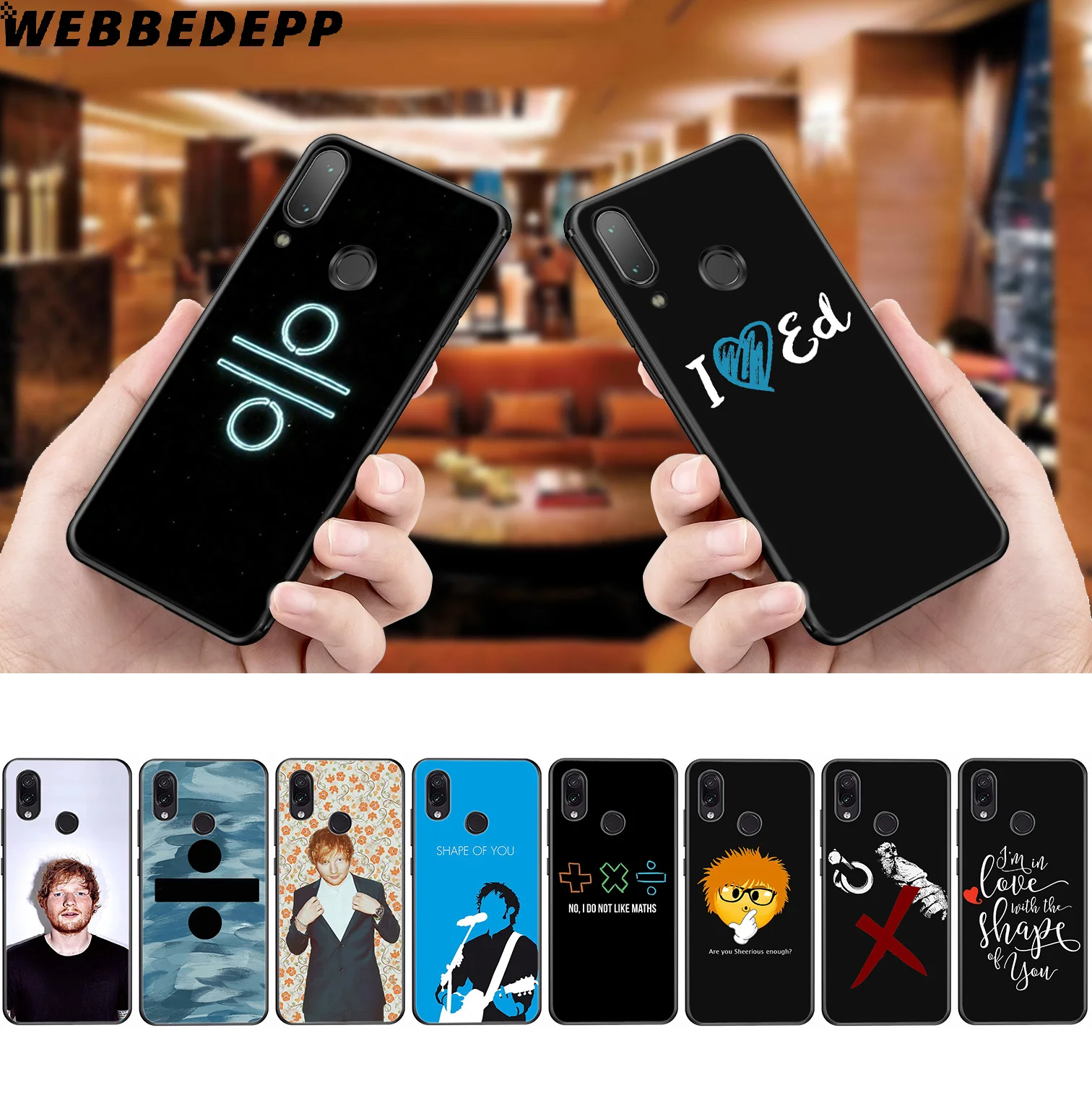 

WEBBEDEPP Ed Sheeran Singer Soft Silicone Case for Xiaomi Redmi 4A 4X 5 5A 6 6A S2 Note 4 4X 5 6 5A 7 Pro Plus Prime