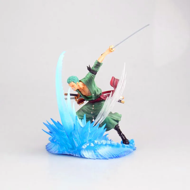 

ONE PIECE ZERO Pirate hunter Roronoa Zoro Super fierce battle Modeling scene PVC Action Figure Collectible Model Toy Box N570