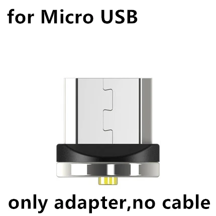 CatXaa 1 м Ell Магнитный вращающийся кабель type C Магнит Micro USB провод 2.4A зарядное устройство адаптер для huawei samsung - Цвет: Micro USB Adapter