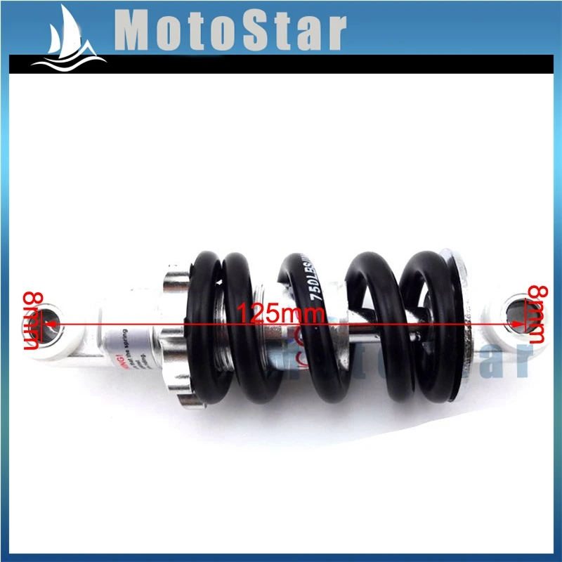 

Minimoto 125mm 750lbs Rear Shock Suspension Spring For 2 Stroke 47cc 49cc Chinese Mini Moto Kids Pocket Bike
