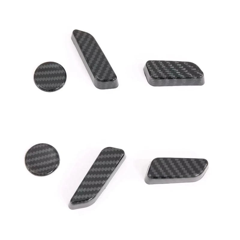 Garniture de réglage du siège de voiture | Style de voiture 6 pièces, plastique ABS intérieur de la voiture, garniture de réglage pour Tesla modèle 3 2017 2018 2019
