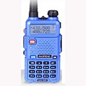 Uv-5r Vox Vhf Любительская рация радио 5 Вт 128ch иди и болтай Walkie Talkie “иди и 10 км от компании" Baofeng "Uv5r для автомобиля Cb радио Koki токи Ham Радио Hf трансивер Pofung BF - Цвет: Синий