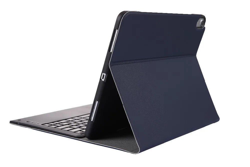 Чехол с клавиатурой для iPad Pro 12,9, съемная Bluetooth клавиатура с Wi-Fi, кожаный чехол для iPad Pro 12,9 '', ультратонкий+ стилус