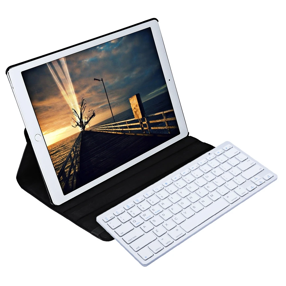 For iPad Pro 12.9 Inch Smart Case Cover 360 Degree Rotating Wireless Bluetooth Keyboard Stylus Pen PU Leather Protective Case For iPad Pro 12.9 Inch Smart Case Cover 360 Degree Rotating Wireless Bluetooth Keyboard Stylus Pen PU Leather Protective Case