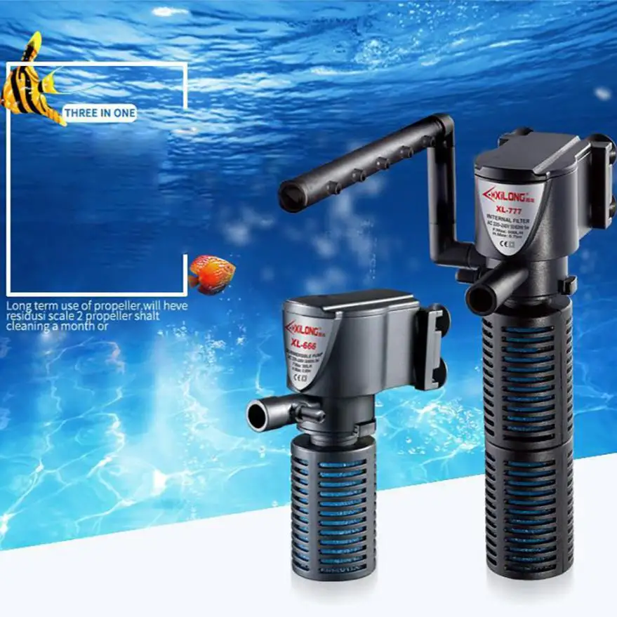 

Silent Internal Aquarium Filter Submersible Water Pump Filter overflow With Rain Spray For Aquarium Fish Turtle Tank