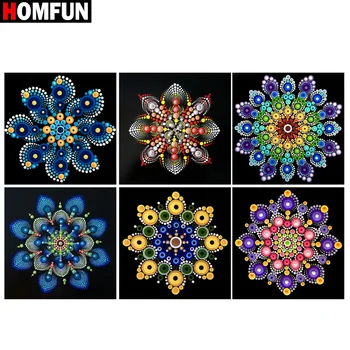 

HOMFUN Full Square/Round Drill 5D DIY Diamond Painting "Religious Mandala" 3D Embroidery Cross Stitch 5D Home Decor Gift