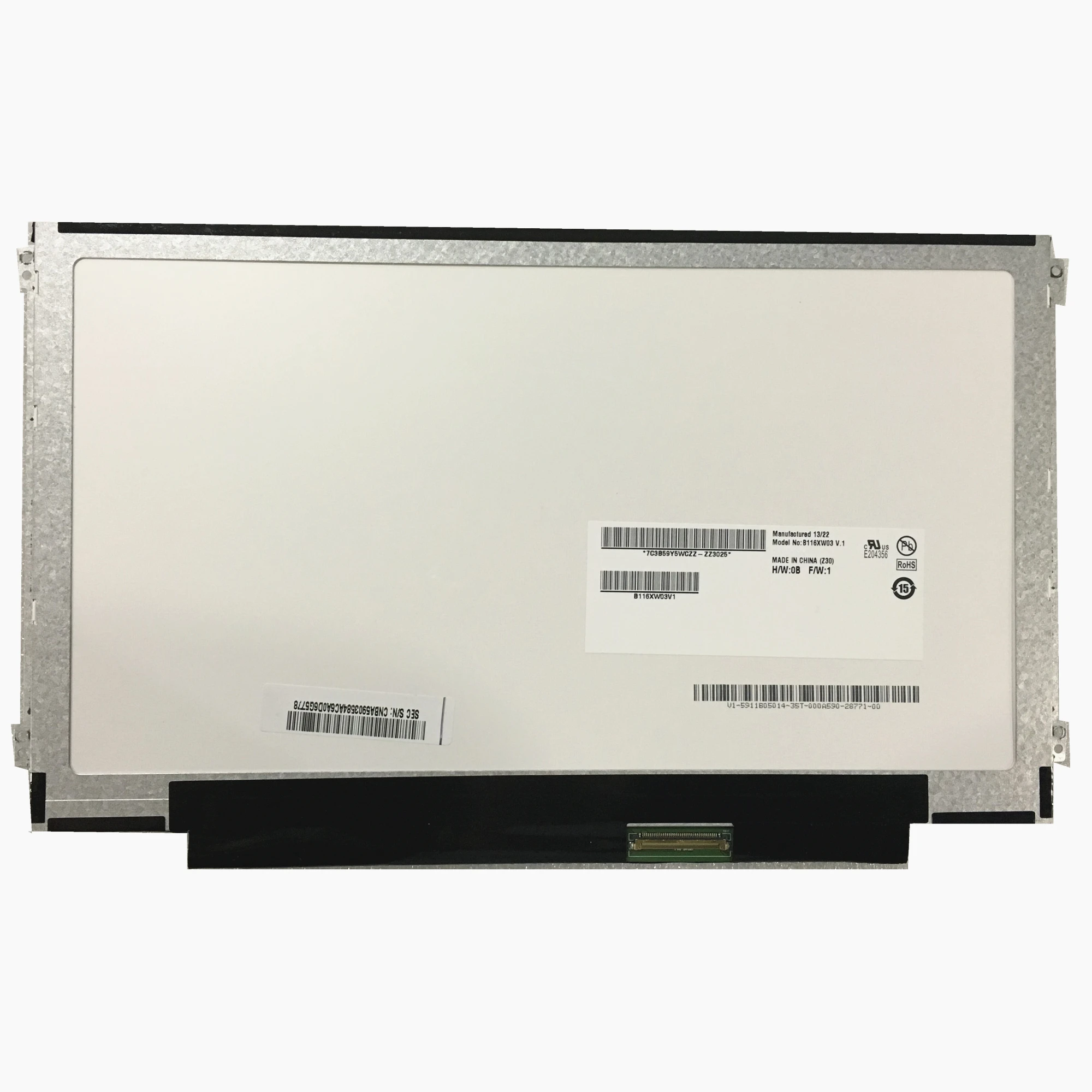 Kopen Gratis verzending B116XW03 V.1 V.0 M116NWR1 R3 LTN116AT06 N116BGE L32 N116BGE L41 N116BGE LB1 CLAA116WA03A Lcd Scherm LVDS 40pin