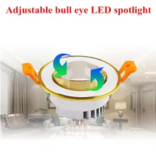 3 шт./лот элегантный bull глаза светодиодный пятно света 5 Вт встраиваемые светодиодный spotlight 5 Вт AC110v 220 В 50/ 60 Гц встраиваемые светодиодный свет вниз