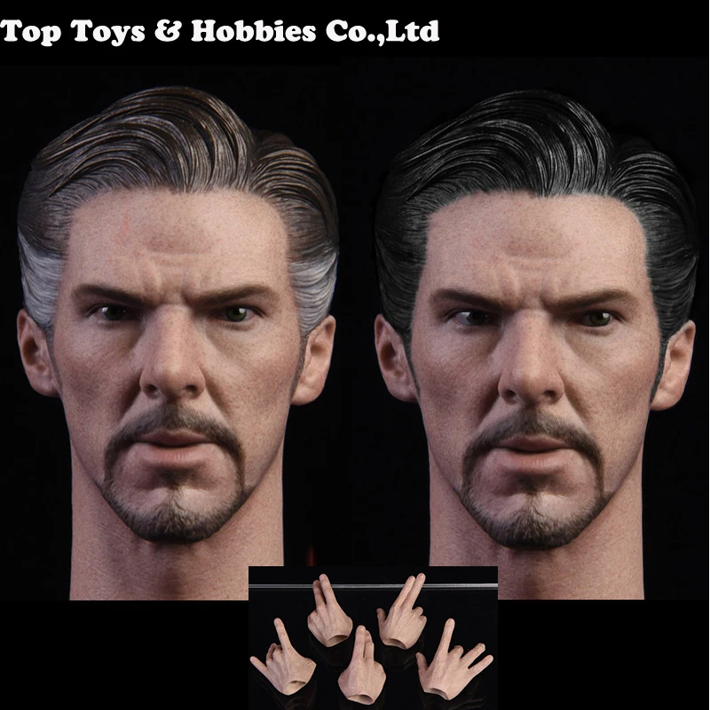 

With hands types 1/6 Male Solider Head Carving 1/6 Doctor Strange Head Sculpt 2.0 Fit 12'' Body man Action Figure Toys