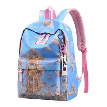

Backpack Women Large Capacity Fashion Simple School Backpack Girl Ladies Letter Print Shoulder School Backpack Bags K716
