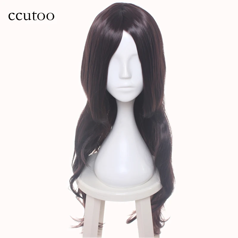 

ccutoo 65cm Dark Brown / Light brown /Blonde and Black 4 Colors Curly Long Synthetic Hair Heat Resistance Cosplay Full Wigs Hair