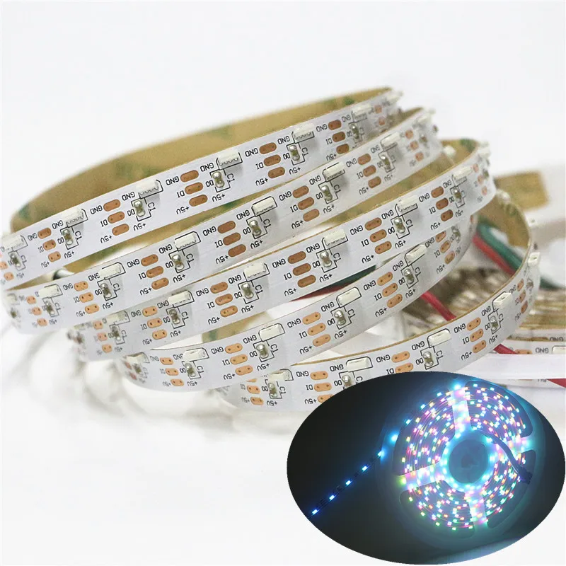 

NEW 4020 SMD WS2812B 5V 10mm 60leds/m individually addressable Non Waterproof IP30 SK6812 Pixel IC Side Emitting LED Strip Light
