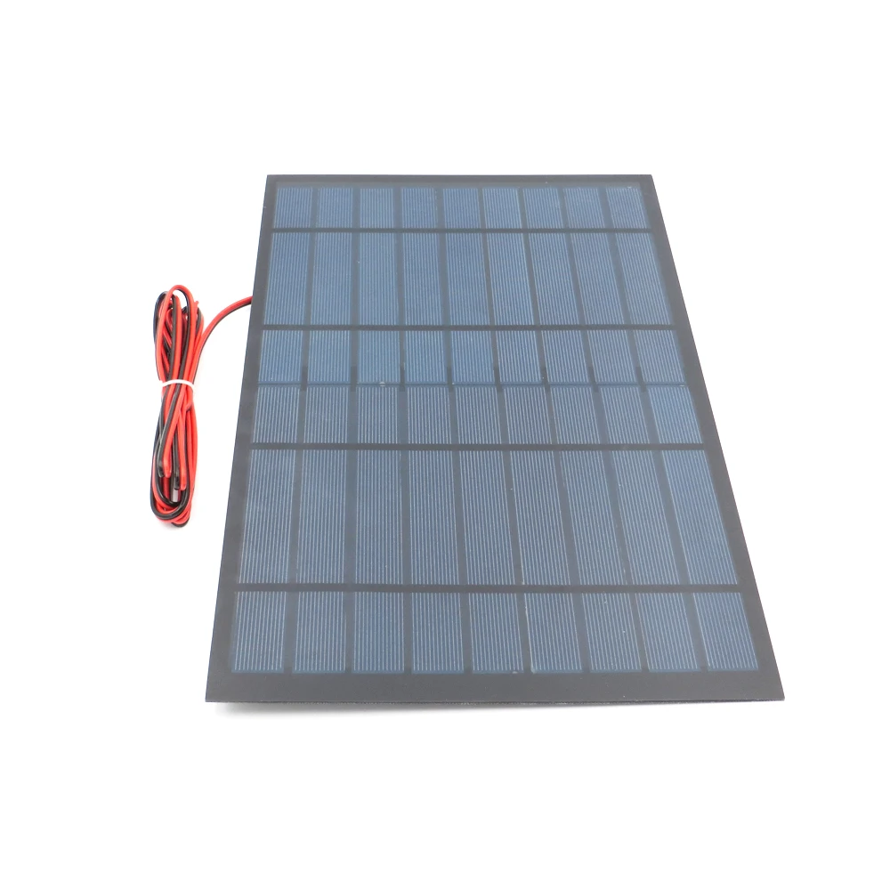 

1pc x 9V 1120mA with 200cm extend wire Solar Panel Polycrystalline Silicon DIY Battery Charger Small Mini Solar Cell cable toy