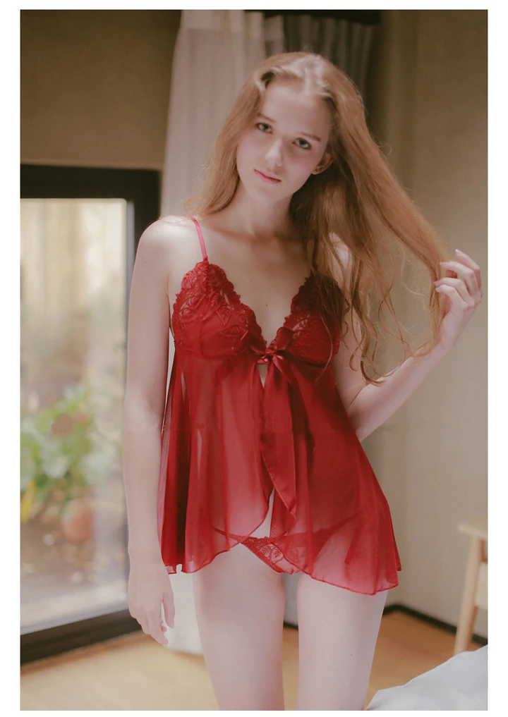 Лето 2018 Для женщин мини-платье ночи сексуальное женское белье кружево Домашняя одежда сексуальная ночная рубашка пижамы сорочка