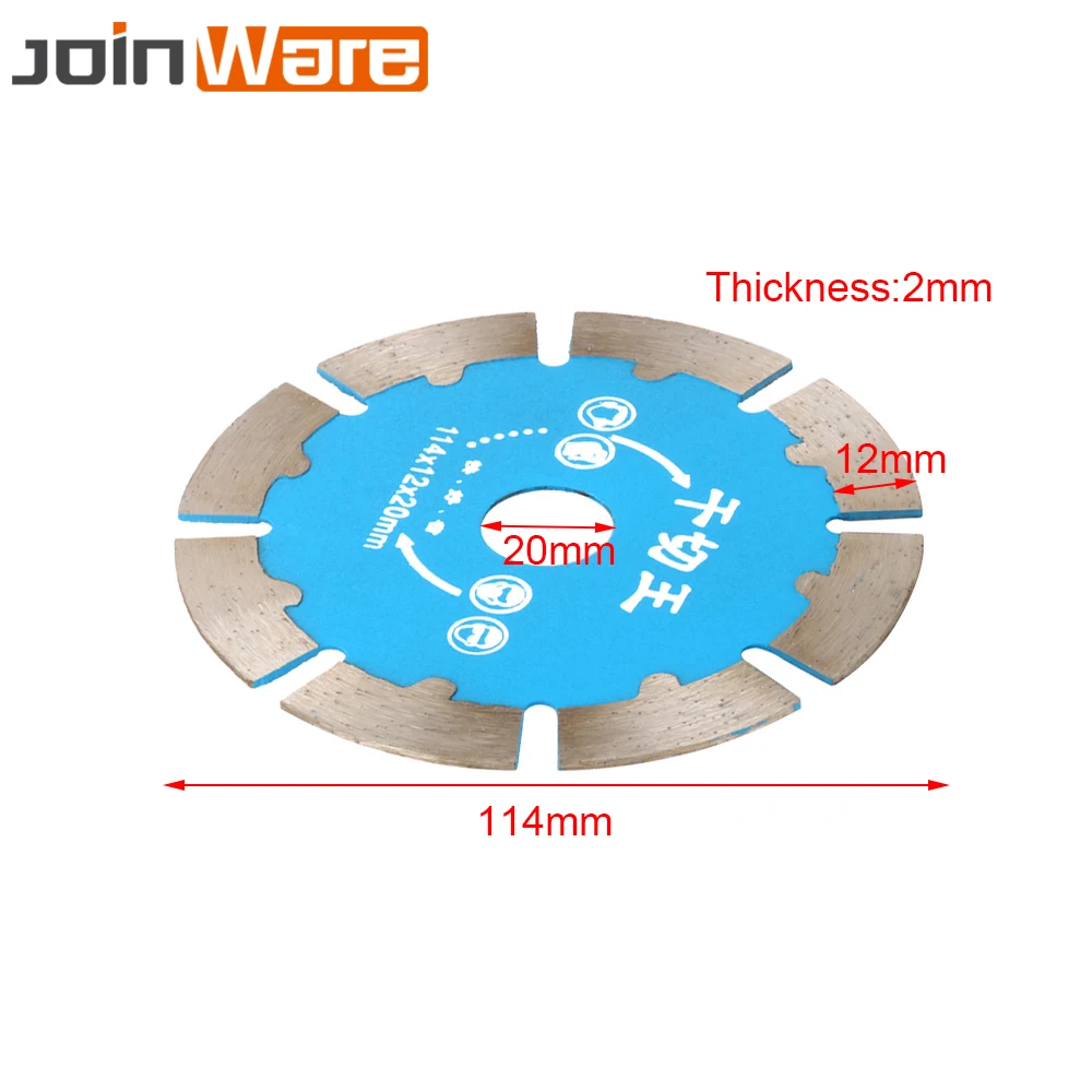 114 мм Алмазный Пильный Диск режущий диск для Керамика плитка Гранит прочный высокое качество 114x12x20 мм