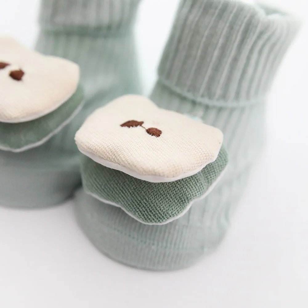 Мультяшная резина для детей от 0 до 18 месяцев хлопковые детские носки противоскользящие детские носочки для малышей на осень и весну