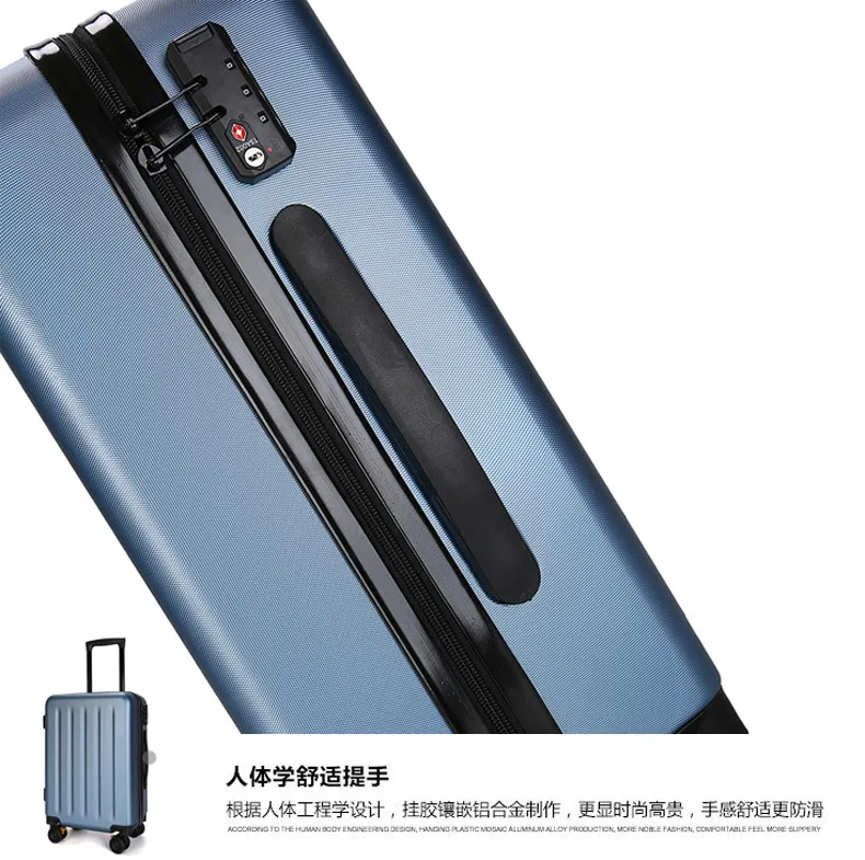 ZYJ Travel Trolley Luggage Men Women Alloy Business Solid Rolling Scratchproof Airplane Suitcase Luggage Spinner Wheels Trunk (20)