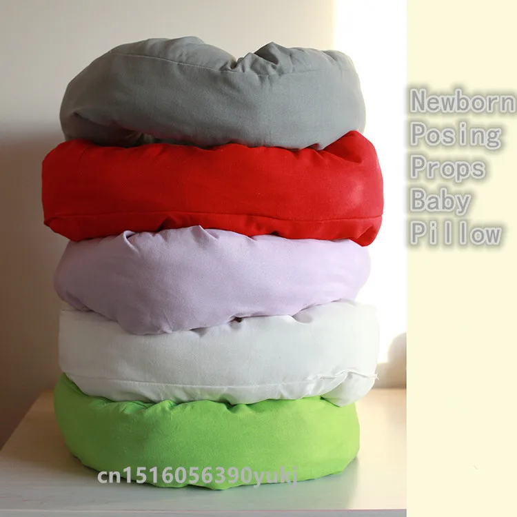 

HOT Newborn Photography Basket Filler Nest Poser Pillow Wheat Donut Newborn Posing Beanbags Props Baby Pillow Auxiliary Props