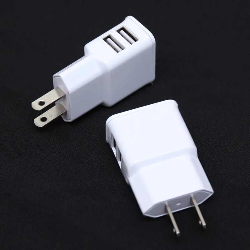 Hihg Quality 2.1A Dual USB USA plug Wall Charger Universal Travel