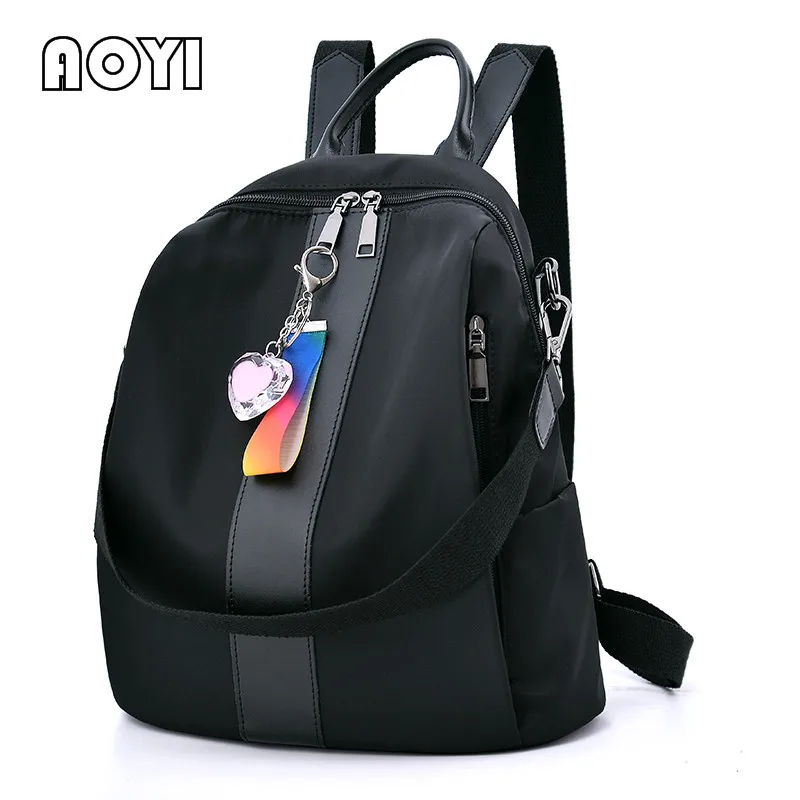 

AOYI Luxury Designer Women's Backpacks Oxford Back Pack Female Travel Bag Double Use Shoulder Bag Teenage Girls Student Mochila
