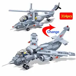 Военная серия мировая война цаик Z-10 GR-5 Harrier реактивная модель фигурки полицейского спецназа строительный конструктор для детей Подарки
