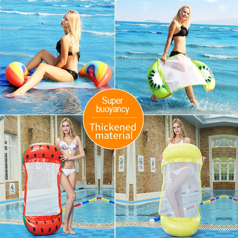 Liamostee Flotteur Flottant de Plage de Flotteur de Chaise Longue de Flotteur de Fauteuil de lit de hamac Gonflable pour Adulte