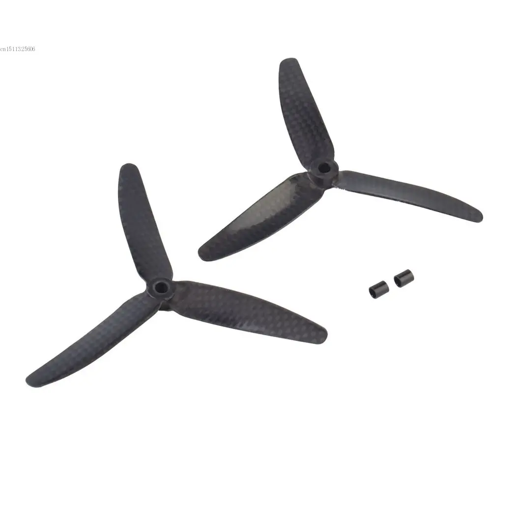 1 пар 5030 5 * 3 углеродного волокна 3-лопастного винта опора CW / CCW для RC мини Quadcopter