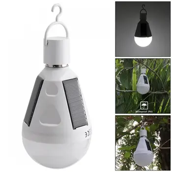

New Portable 12W LED Waterproof Solar Emergency Bulb Outdoor Light with Hang Hook for Camping / Hiking / Fishing