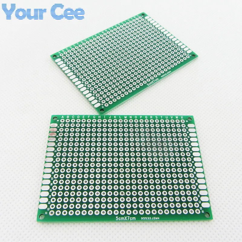 5x7 см 5*7 двухсторонний прототип печатной платы печатная плата для Arduino 1 6 мм 2 54