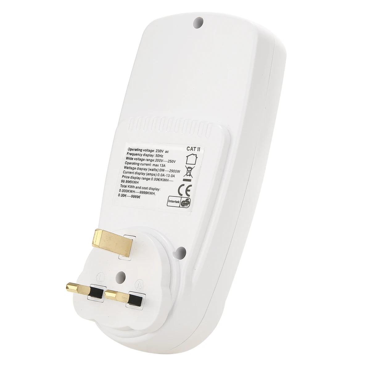 UK Plug-in Electricity Power Consumption Meter Socket Watt Kwh Analyzer Intelligent Billing Device Electrical Measurement Meters