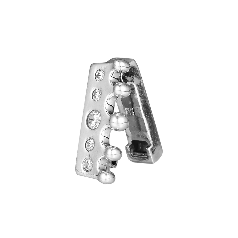 

2018 New 925 Sterling Silver Reflections Crown Clip Charm Original Beads Fit Pandora Bracelet Necklace For Women Jewelry